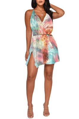 MB Fashion Multi BLUE MINI Dress 1448 MB