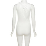 MB Fashion WHITE Shirt Jumpsuits 1239R