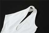 MB Fashion WHITE Shirt Jumpsuits 1239R