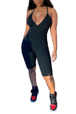 MB Fashion BLACK Jumpsuits 7491