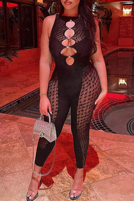 MB Fashion BLACK Jumpsuits 4794AT