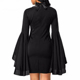 MB fashion Black Dress 3146 NO Stretch