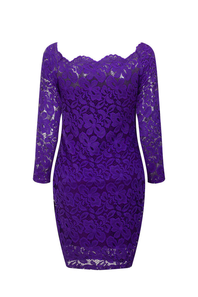 MB FASHION Off-Shoulder Lace Bodycon Dress with Long Sleeves 9051 | MB Fashion Wholesale MB FASHION Off-Shoulder Lace Bodycon Dress with Long Sleeves 9051 | MB Fashion Wholesale