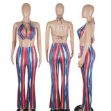 MB fashion Jumpsuit Multi Red mb 070