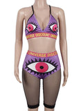MB fashion Purple Swimming suit 2 PCs Set 065 MB