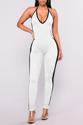 MB Fashion Jumpsuit White 5281 SIZE RUN SMALL