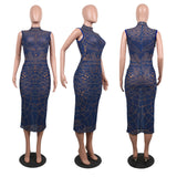 MB Fashion Sexy Dress Blue 1012 MB