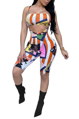 MB fashion Multi Orange 2 PCs Set 5749