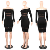 MB fashion Black Dress 6963 SIZE RUN SMALL