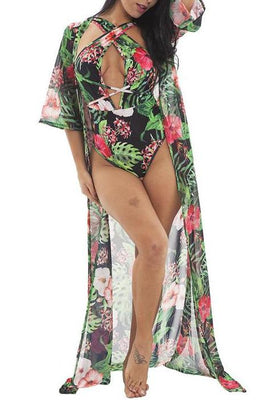 MB Fashion GREEN 2 PCs Set Swimming Suit 378