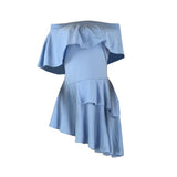 MB Fashion BLUE Dress 9093