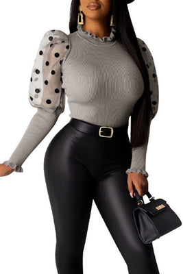 MB Fashion GRAY Top 3925
