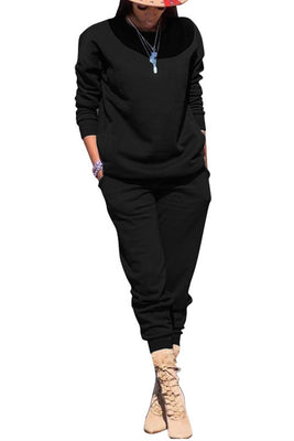 MB Fashion Solid Black 2 PCs Set 5064