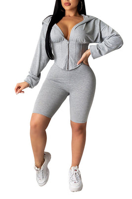 MB Fashion GRAY 2 PCs Set 6965