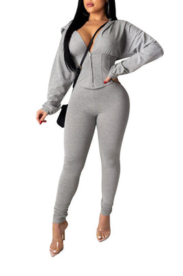 MB Fashion GRAY 2 PCs Set 6966