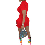 MB Fashion RED Dress 7090