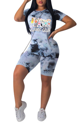 MB Fashion MULTI ONE TIE DYE BLUE 2 PCs Set 3982