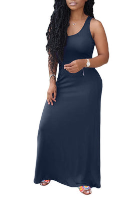 MB Fashion BLACK Maxi Dress 8134 change color later