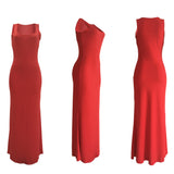 MB Fashion RED Maxi Dress 8134 change color later