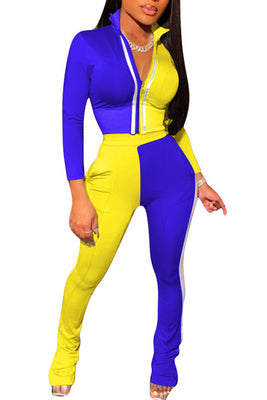 MB Fashion BLUE/YELLOW 2 PCs Set 8934