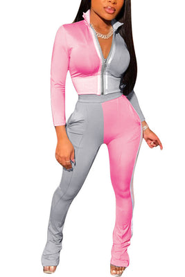 MB Fashion PINK/GRAY 2 PCs Set 8934
