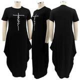 MB Fashion BLACK Dress 062R Plus Size