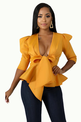 MB Fashion YELLOW TOP 2954