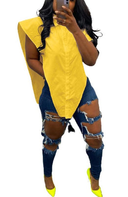 MB Fashion YELLOW TOP 9154R