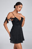 MB Fashion BLACK Dress 1810T