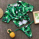 MB Fashion GREEN 2PCs Set Swimming Suit LYB 001