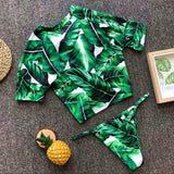 MB Fashion GREEN 2PCs Set Swimming Suit LYB 001