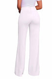 MB fashion WHITE Zips Design Pants 4022