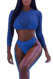MB Fashion BLUE 3 PCs Swimsuits 5464