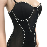 MB Fashion BLACK Dress 4021R