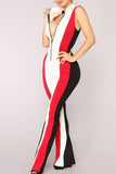 MB fashion Jumpsuit White/Red mb 4865