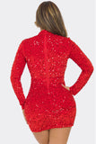 MALYBGG Mesh Rhinestone Figure-Flattering Bodycon Dress 3103LY