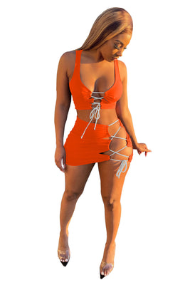 MB Fashion ORANGE 2 PCs Set 8164R