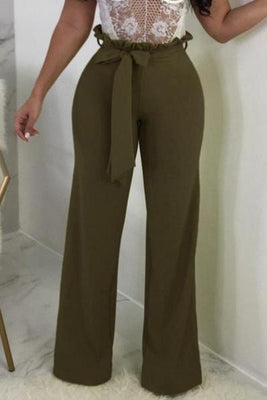 MB Fashion Paper Bag Vine Pants Green 4793