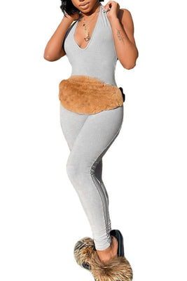 MB Fashion GRAY Jumpsuit 7715