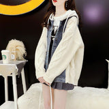 MALYBGG Elevate Your Style with a Loose-Fit Short Thickened Knit Outerwear 8022LY
