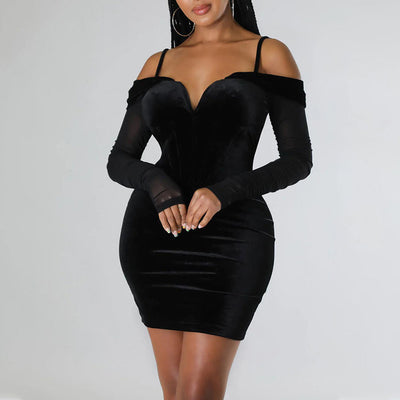 MALYBGG Long Sleeve Bodycon Mesh Dress for a Fashionable and Sensual Look 6836LY