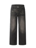 MALYBGG Elevating Fashion in Gradually Shaded Straight-Cut Jeans 3854LY