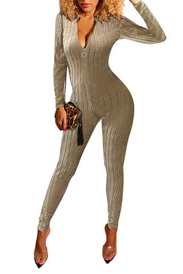 MB Fashion KHAKI Jumpsuit 3779