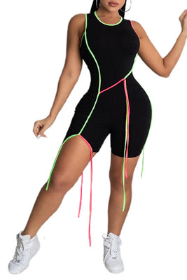 MB Fashion BLACK Jumpsuits 0366R