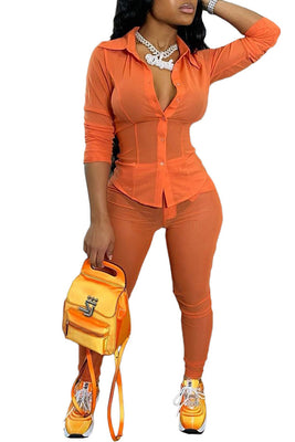 MB Fashion ORANGE 2 PCs Set 3588R