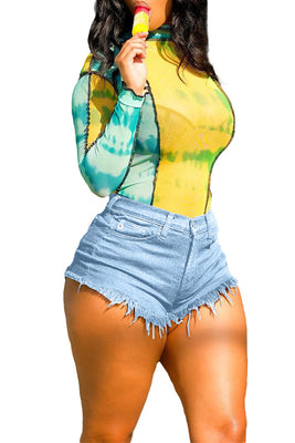 MB Fashion L-BLUE Shorts 3849R