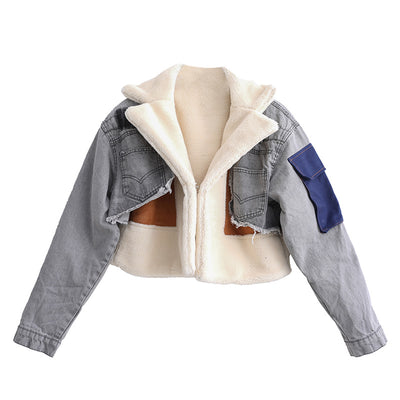 MB Fashion GRAY Jacket Coat 0205R