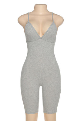 MB Fashion GRAY Jumpsuits 7491