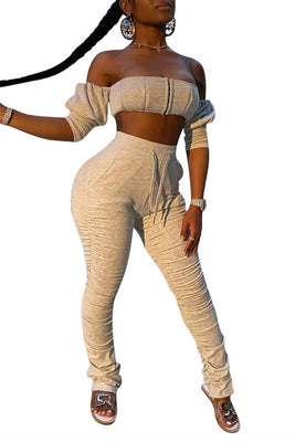 MB Fashion GRAY 2 PCs Set 9069