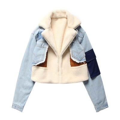 MB Fashion BLUE Jacket Coat 0205R